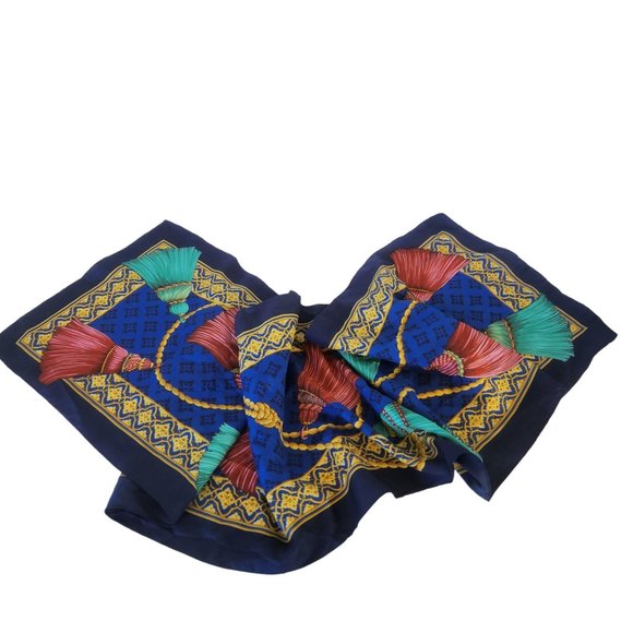 Vintage Avon 1980s Scarf Made in Italy Excusively for Avon Rectangle 11" x 54" - Picture 9 of 10